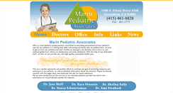 Desktop Screenshot of marinpediatricassociates.com