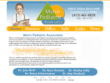 Tablet Screenshot of marinpediatricassociates.com